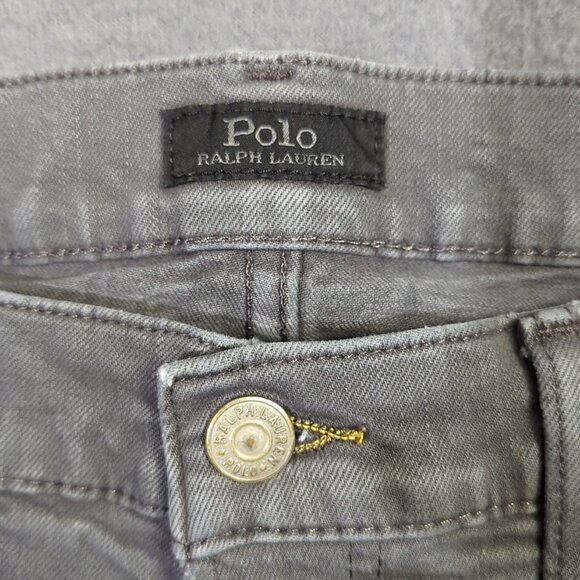 Polo Ralph Lauren Jeans Men's 34x30 Fits 34x28 Gray Hampton Relaxed Straight - Picture 14 of 16